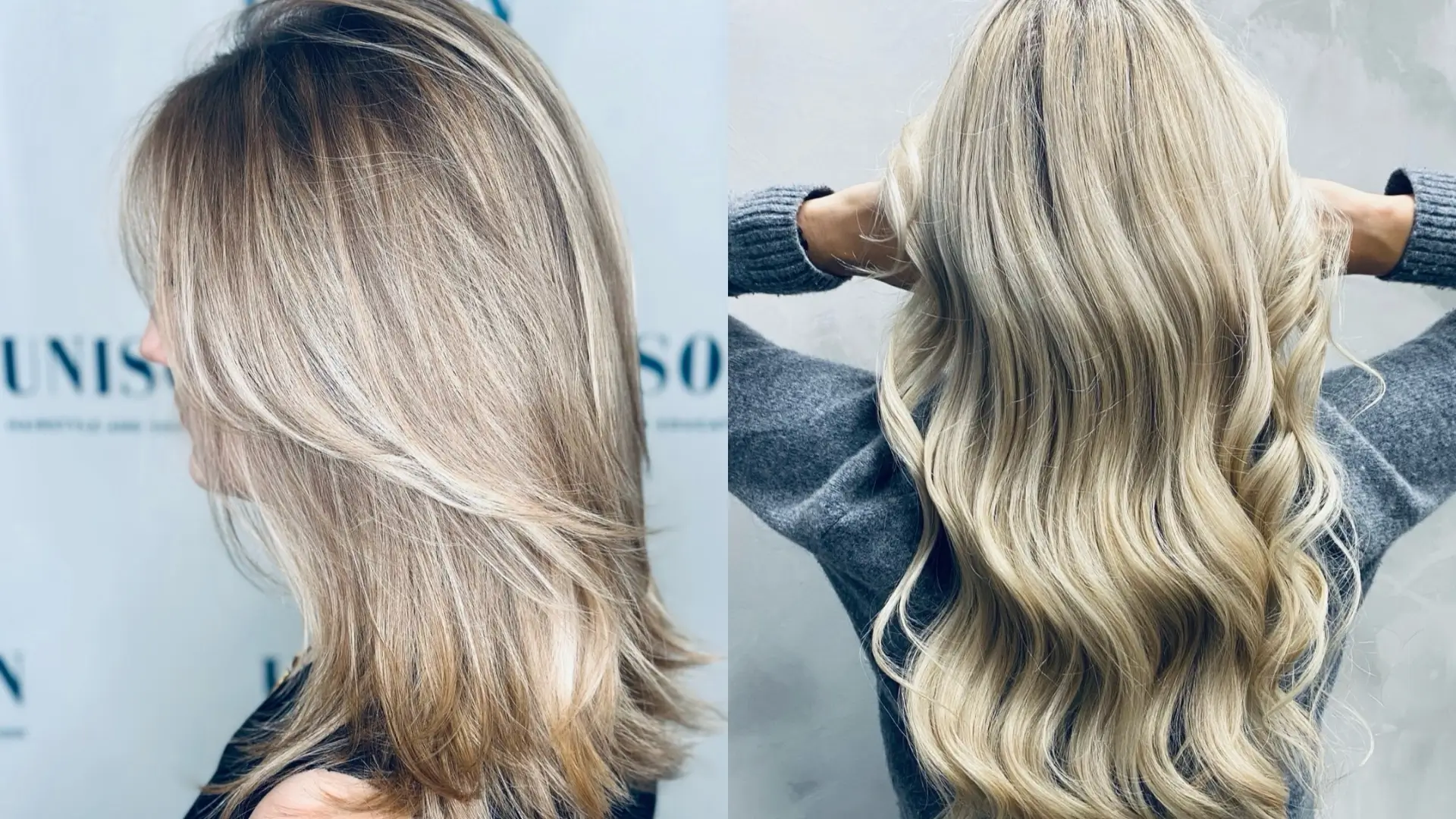 Balayage-Blond-Feine-Verlaeufe-Muenchen-Poing-Unison Balayage Blond Mit Feinen Farbverläufen Bei Unison In München Und Poing – Natürliche Ergebnisse Und Präzise Technik