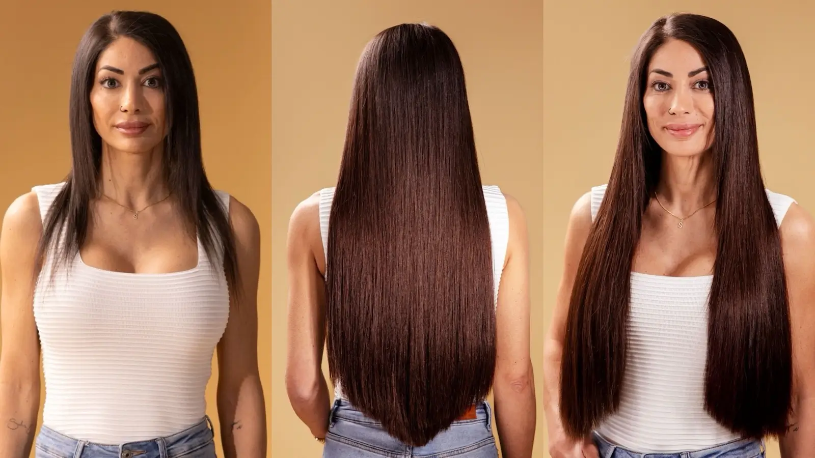 Tressen Extensions Mit Hairdreams – Vorher Nachher Tressen Extensions Vorher Nachher Hairdreams Muenchen Lange Haare